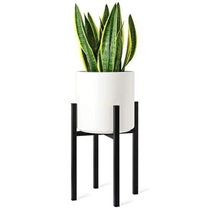 Support de plantes en métal avec pot de fleurs décoratif, support de fleurs pour le sol, pour salon, chambre, balcon, patio, jardin, intérieur, extérieur - Product Image 4
