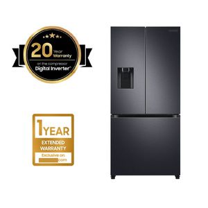 ตู้เย็นแบบประตูฝรั่งเศส ระบบฟรอสต์ฟรี ความจุสุทธิ 470 ลิตร ระบบทำความเย็นคู่ พร้อมเครื่องจ่ายน้ำ เครื่องทำน้ำแข็งอัตโนมัติ คอมเพรสเซอร์ดิจิตอล - Product Image 2