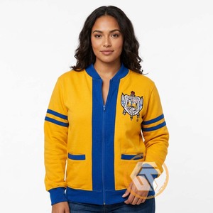 เสื้อสตรีคอวี แขนยาว ปักลายอะคริลิค Sigma Gamma Rho แบบสั่งทำพิเศษ ติดกระดุมด้านหน้า เหมาะสำหรับใส่ในฤดูหนาว สไตล์ลำลองสำหรับสตรีนักกิจกรรมนักเรียน - Product Image 1