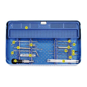 Kit d'instruments vétérinaires orthopédiques en acier inoxydable de qualité supérieure, plaque de blocage à quatre points, zéro millimètre, réutilisable, ISO 13485 - Product Image 6