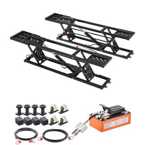 Sollevatore Auto Portatile con Capacità di 2268 Kg, Altezza Massima 65 cm, Pompa Pneumatica, 4 Cuscinetti in Gomma - Product Image 1