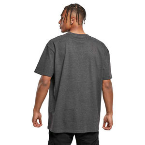 Camiseta de Manga Corta para Hombre con Diseño Estampado en Relieve en la Espalda, Corte Regular, Estilo Casual, Tejido de Punto, Cuello Redondo - Product Image 2