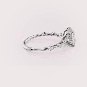 Bague de fiançailles en moissanite de qualité supérieure pour femmes, avec un design élégant et tendance, disponible en grande quantité. - Product Image 2