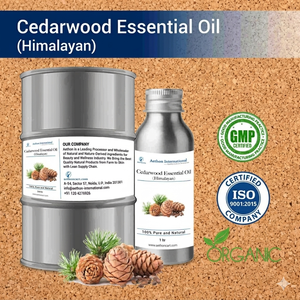 Huile essentielle de cèdre de l'Himalaya Aethon International 1L, pure, naturelle, biologique, distillée à la vapeur, 100% pure, pour tous types de peau, spa - Product Image 1