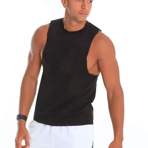 Débardeur de sport pour homme en polyester tricoté respirant de haute qualité, idéal pour la musculation et l'entraînement physique - Product Image 1