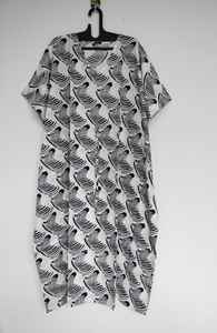 Vestido Kaftán de Algodón Hecho a Mano en India, Estampado de Cebra, Traje de Playa, Corte Holgado, Estilo Boho, Ropa de Verano para Mujer - Product Image 3