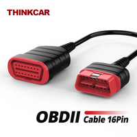 Câble d'extension universel THINKCAR THINKDIAG 16 broches OBD2 pour toutes voitures, longueur 30 cm, connecteur de diagnostic automobile étendu