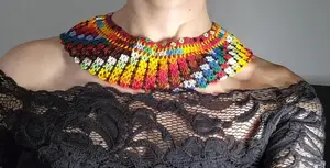 Ensemble de bijoux pour femmes de style bohème de qualité supérieure, perles en verre tchèque, fil de nylon résistant, pour mariage et fête - Product Image 4