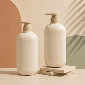 Botella de Bomba de HDPE de Color Personalizado, Dispensador Cosmético Suave al Tacto, Envase Redondo de Plástico para Champú, Loción y Cuidado de la Piel - Product Image 3