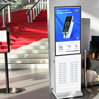 Station de location de batteries externes commerciales à 40 emplacements, 10000 mAh, avec publicité partagée et écran LCD 43 pouces