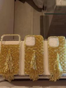 Coque de téléphone pour Apple iPhone de 6 pouces, antichoc, avec des paillettes, des strass et des motifs floraux - Product Image 2