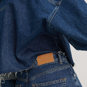 Shorts en jean vintage décontractés pour femmes, personnalisables, effet délavé, taille mi-haute, avec logo imprimé, marque privée, OEM, haute qualité, vente en gros - Product Image 3