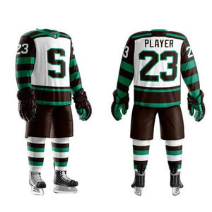 Uniforme de hockey sur glace imprimé par sublimation tendance, vêtements de sport personnalisés de haute qualité, uniformes de hockey à prix compétitif en gros - Product Image 4