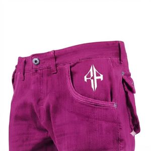 Pantalones Cortos de Mezclilla para Hombre, de Alta Calidad, con Estampado de Serigrafía, Estilo Jeans, de Pierna Ancha, Material Spandex/Poliéster - Product Image 5