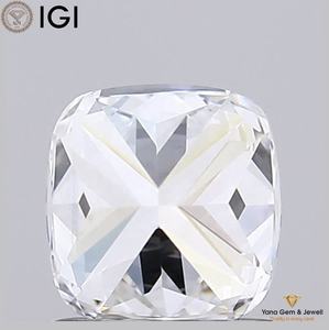 เพชรทรงสี่เหลี่ยมคุชชั่น 1.00 กะรัต ความสะอาดระดับ VVS2 สี F เพชร CVD ที่เพาะเลี้ยงในห้องปฏิบัติการ พร้อมใบรับรอง IGI สำหรับงานขอแต่งงานที่สมบูรณ์แบบ - Product Image 4