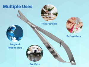 Castroviejo Snip Stitch <b>Scissors</b> Spring Handle Manual Stainless Steel All Sizes Regal Impex - Product Image 4