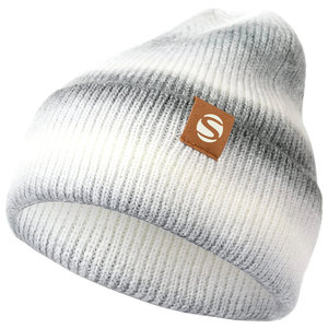 Bonnet unisexe en acrylique tricoté couleur unie pour adulte – Style décontracté avec revers – Idéal pour l'hiver - Product Image 1