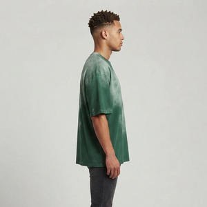 Camiseta Oversize de Algodón Pima para Hombre, 240 GSM, Estampado Personalizado, Estilo Urbano, 100% Algodón, Fabricante OEM ODM, Venta al Por Mayor - Product Image 4
