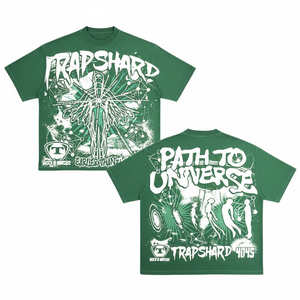 DISCOVER-IMPEX 2026 Camiseta de Hombre con Estampado Gráfico Personalizado, Oversize, de Algodón, Estilo Urbano, Hip Hop, Casual, a la Moda, para Verano - Product Image 3