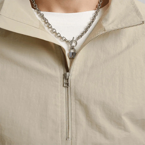 Custom Logo Printed Eco-Friendly <b>Men's</b> Plus Size Solid Windbreaker <b>Half</b>-<b>Zip</b> Cotton Shorts Set Tracksuit Zipper <b>Jacket</b> Pockets - Product Image 3