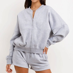 Conjunto Deportivo Corto para Mujer, Diseño Personalizado al por Mayor, Casual, Color Sólido, Primavera, 100% Algodón, Cómodo, Apto para Deportes - Product Image 4