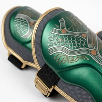 Protège-tibias en néoprène blanc avec fermeture auto-agrippante réglable, équipement de protection pour la boxe, unisexe pour adultes, couleur unie, design de protège-tibias