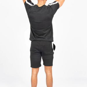 เสื้อยืดแขนสั้นโลโก้สั่งทำ OEM ชุดเซ็ต 2 ตัวสำหรับผู้ชาย เสื้อยืดคอกลมลำลองฤดูร้อน ชุดเสื้อยืดแขนสั้นสองชิ้นสำหรับผู้ชาย ปี 2026 - Product Image 5
