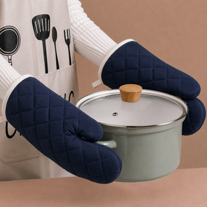 Gants de four professionnels de qualité supérieure, motif uni, taille et couleur personnalisées, magnifiques mitaines de four de haute qualité en Inde. - Product Image 1
