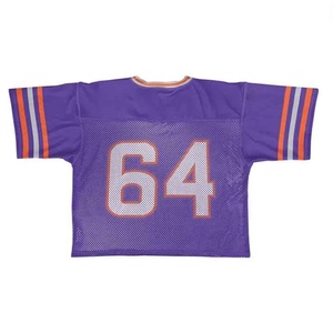 เสื้อฟุตบอลอเมริกันแบบตาข่ายสั่งทำพิเศษ หมายเลข 64 คอวี แขนสั้น ระบายอากาศ แห้งเร็ว JACOMO APPAREL โพลีเอสเตอร์ 100% - Product Image 5