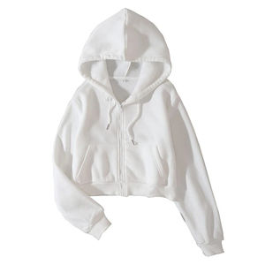 Sudadera con capucha para mujer, esencial para el día a día, adecuada para un estilo de vida informal y uso diario, con cremallera. - Product Image 1