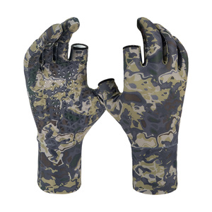 Gants de chasse en polaire camouflage personnalisés, légers, respirants, pour le cyclisme en plein air, commande en gros - Product Image 3