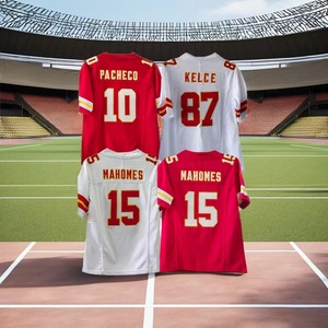 Wholesale High Quality Men's Short Quick Dry 100% Polyester American Football Jersey Plain Embroidery Baltimore 14 Kyle Hamilton - Product Image 2