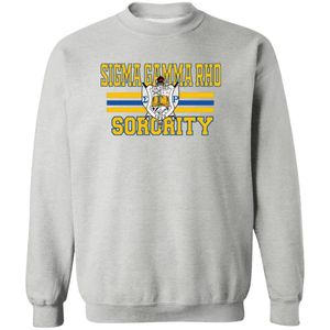 Sudadera Gris con Gráficos de Sigma Gamma Rho para Mujer, Sudadera de Forro Polar con Estampado de la Hermandad Griega, Personalizada, Informal, para Universidad - Product Image 1