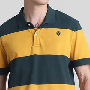 Nouveaux polos à manches courtes pour hommes avec logo personnalisé, design tendance, produit très vendu, vêtements décontractés, polos de golf pour hommes, faible MOQ - Product Image 4
