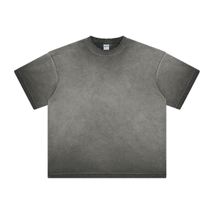 Camisetas de Hombre con Lavado Ácido de Marca Privada, Camisetas Extra Grandes de Algodón Vintage Premium, Fabricante OEM, Producción en Masa, Exportación - Product Image 6