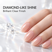 Vernis à ongles de finition en gros, brillance diamant, sans résidu, gel UV LED transparent, logo personnalisé, usine, couche de finition diamant