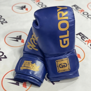 นวมชกมวย Fairtex สีเหลืองอ่อน แบบติดตีนตุ๊กแก หนังวัวแท้ สำหรับผู้ใหญ่ เหมาะสำหรับมวยไทยและการฝึกซ้อม - Product Image 4