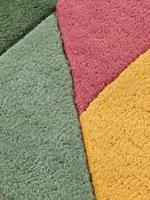 Bestes Maßgefertigtes Abstraktes Handgemachtes Luxuriöses Geometrisches Woll-Schnittflor-Teppichset, Haustierfreundlich, Rutschfest, Antimikrobiell, Waschbar