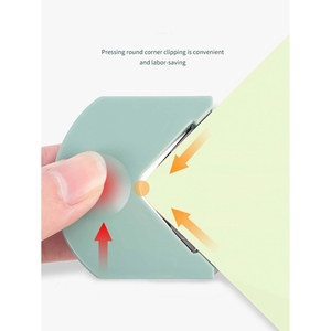 Taglierina per angoli arrotondati 6 cm x 5,5 cm, portatile, per carte e foto, strumento fai da te per scrapbooking - Product Image 1