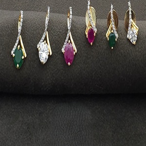 Impresionante Conjunto de Collar y Pendientes de Diseño con Acabado en Oro Blanco de Primera Calidad para Bodas y Fiestas, Colección para Mujer - Product Image 2