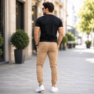 Men's <b>Plus</b> <b>Size</b> Casual Sweatpants Lightweight Dark Spring Summer Solid Color Polyester Elastic Waist Joggers Autumn <b>Pants</b> - Product Image 4