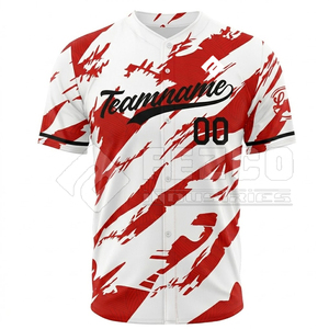 Maillot de baseball personnalisé en tissu polyester mesh, vêtements de sport confortables pour les équipes sportives - Product Image 2