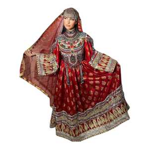 Nouvelles robes afghanes vintage KUCHI brodées à la main pour femmes, style moderne, dans différents modèles et couleurs - Product Image 1