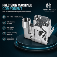 Bloc en alliage d'aluminium personnalisé avec des alésages de précision et fraisage VMC multi-axes pour les machines industrielles et l'automatisation