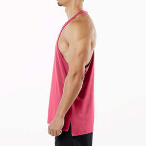 Camiseta sin mangas de algodón para hombre, transpirable, para gimnasio, estilo deportivo, con aberturas laterales, talla grande - Product Image 4