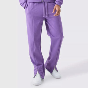 Ensemble survêtement en molleton à impression bouffante 3D personnalisé Joggers en coton surdimensionnés Ensemble pantalon de survêtement et sweat à capuche évasés pour hommes - Product Image 4