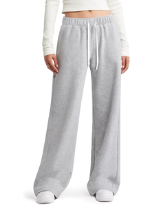 Pantalones Anchos Personalizados OEM para Mujer, Pantalones Casuales de Cintura Alta, Pantalones Acampanados para Mujer - Product Image 1
