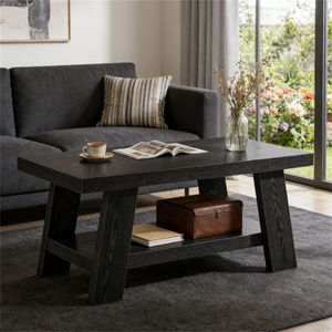 Tavolino da Caffè con Spazio Contenitore, Tavolino da Divano, Tavolino Centrale, Tavolino da Tè - Product Image 2