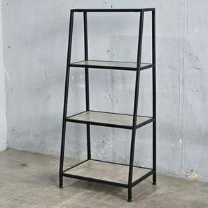 Estantería Metálica Moderna Industrial Metal Drake, Estructura Metálica, MDF/Madera Sólida, Estantes Escalonados, Tamaño Personalizable, Alta Calidad - Product Image 5