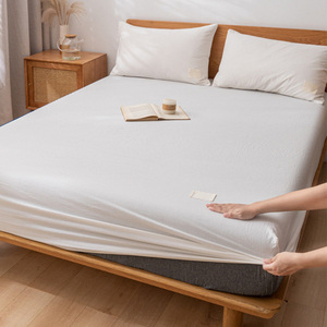 Sábana Plana de Algodón a Cuadros Verdes, 300 Hilos, Transpirable, para Todas las Estaciones, para Adultos, Uso Doméstico - Product Image 2